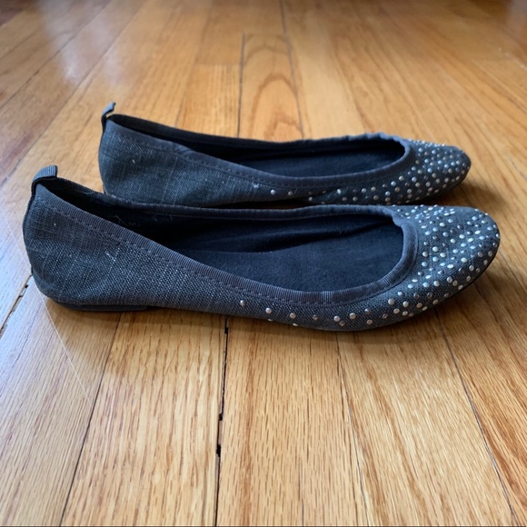 American Eagle flats, denim with metallic studs - Picture 2 of 4